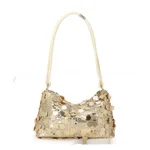 Underarm Women's Summer Fashion Shoulder Crossbody Fashion Bag - Gold