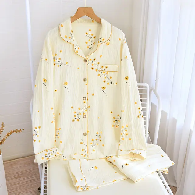 Leisure Suit Lapel Long sleeved Trousers Lapel Can Be Outerwear Homewear 2230 Suit - Shop at LoveMi