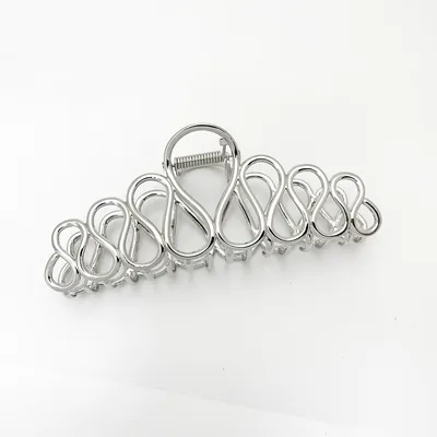 Updo Minimalist Large Hair Clip Silver - Shop at LoveMi
