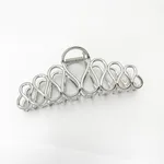 Updo Minimalist Large Hair Clip - Silver