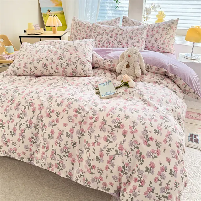 Bed Sheet Duvet Cover Duvet Cover Suit Afternoon Garden - Shop at LoveMi