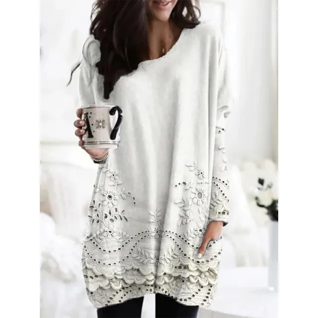 3D Digital Printing Women's Round Neck Mid length Top T shirt Sx977 - Shop at LoveMi