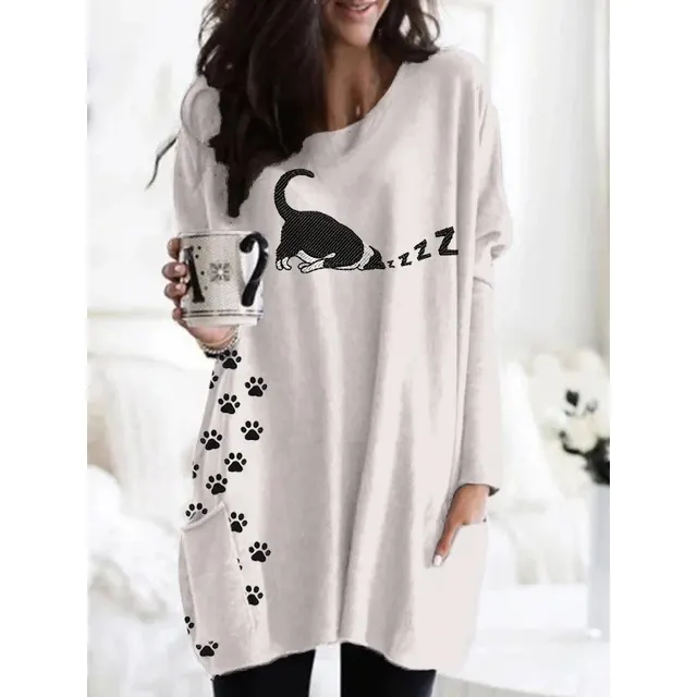 3D Digital Printing Women's Round Neck Mid length Top T shirt Sx978 - Shop at LoveMi