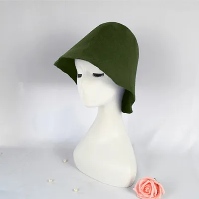 Bell shaped Woolen Trendy All match Woolen Hat For Women Green - Shop at LoveMi