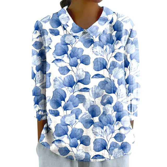 Women's Loose Casual Graffiti Printing Shirt Xl2462Hyh6 - Shop at LoveMi