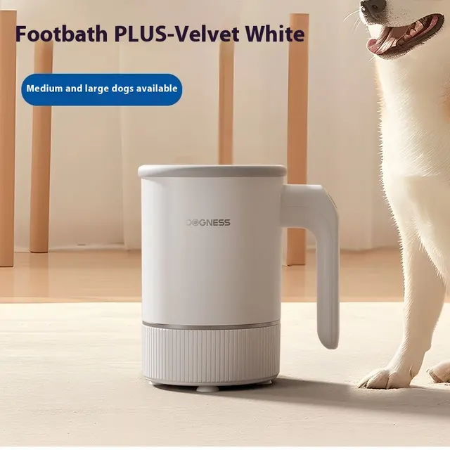 Pet Dog Automatic Foot washing Machine Cat Foot Cleaning Dog Paw Cleaning Velvet White - Shop at LoveMi