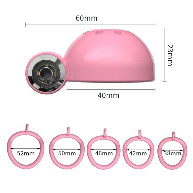 Bird Cage Chastity Lock Invisible Wear Pink - Shop at LoveMi