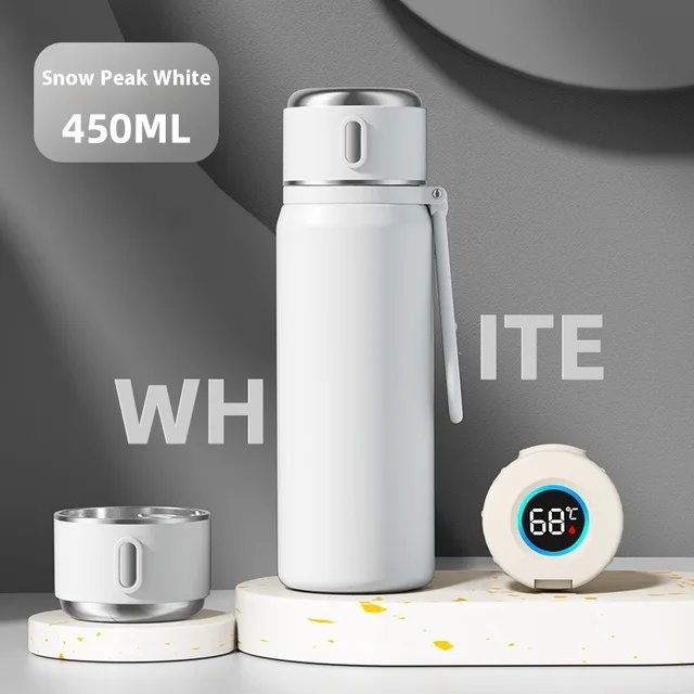Tea Stainless Steel Water Cup Smart Snow Peak White 450Ml - Shop at LoveMi