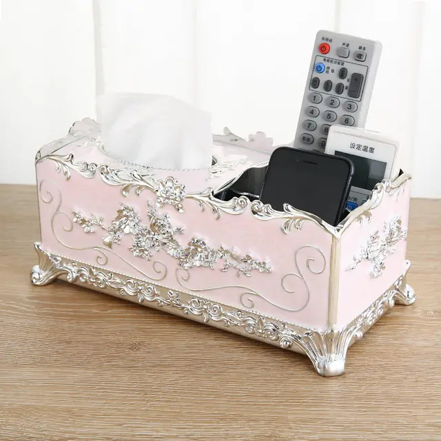Household Multifunctional Remote Control Storage Box Silver Powder - Shop at LoveMi