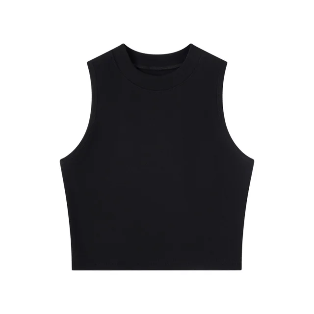Short Round Neck Inner Wear T shirt Black - Shop at LoveMi