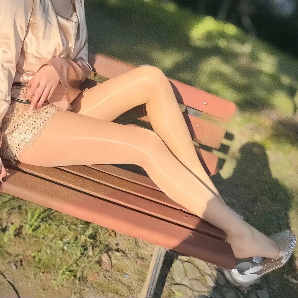 Horse Oil Socks Shiny Stockings Sentiment - Skin Color