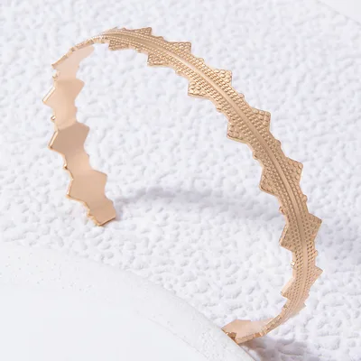 Bow Letter Personality Geometric Irregular Bracelet 24781Gold - Shop at LoveMi