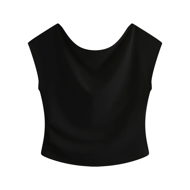 Asymmetric Shoulder T Plus Size Top Black - Shop at LoveMi