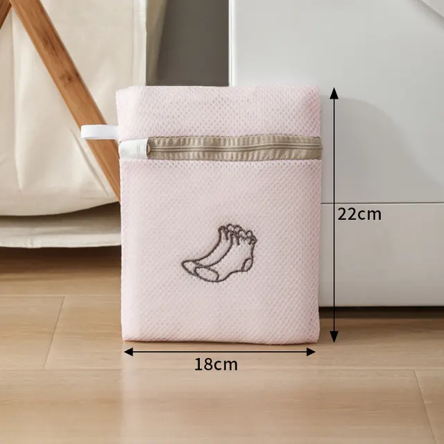 Sandwich Extra Thick Laundry Bag Anti deformation Protective Laundry Bag Pink Socks 18X22 - Shop at LoveMi