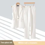 White Vest Pants