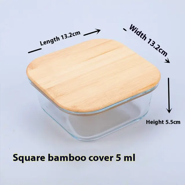 Microwave Oven Heating Transparent Bento Box Square 520Ml Plane - Shop at LoveMi
