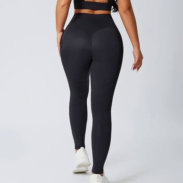 Pocket Tights High Waist Shaping Fitness Yoga Pants Black - Shop at LoveMi