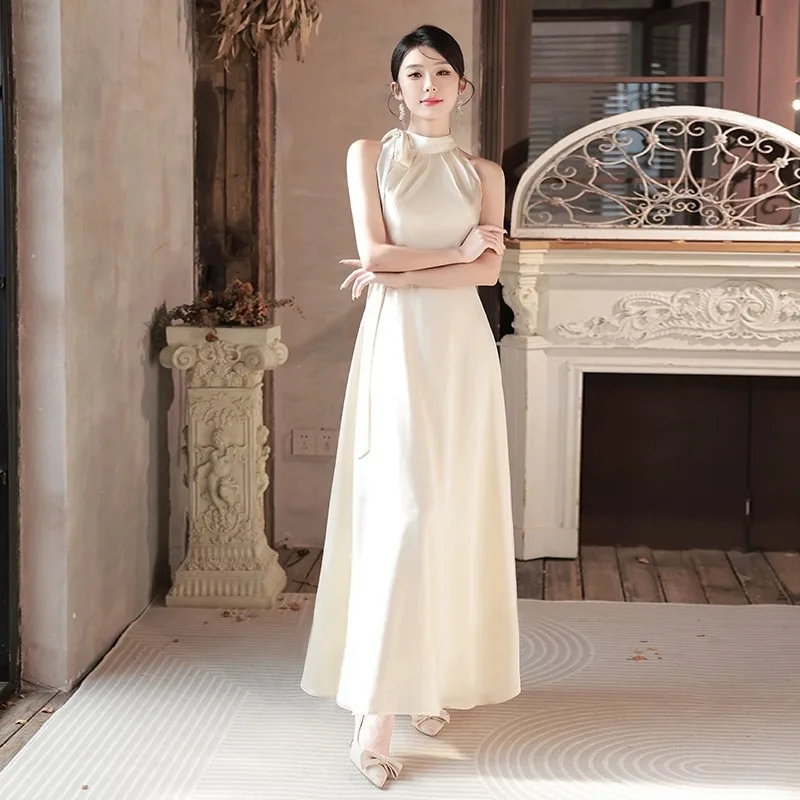Summer Champagne Niche High end Dress Champagne B Style - Shop at LoveMi