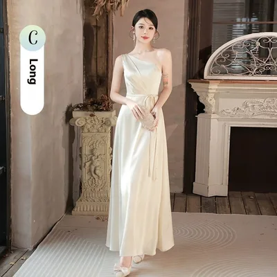 Summer Champagne Niche High end Dress Champagne C Style - Shop at LoveMi