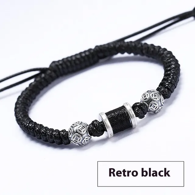 Fashion New Money Beads Hand woven Men Retro Black - Shop at LoveMi