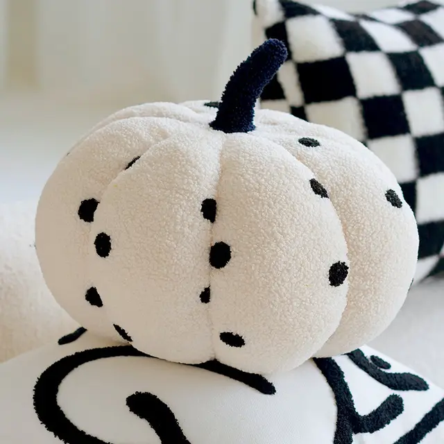 Black And White Simple Living Room Sofa And Bedside Abstract Pillow Pumpkin Medium - Shop at LoveMi