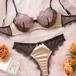 Comfortable Chest Plate Lace Sexy Lingerie Shorts Suit - Color-L - View 1