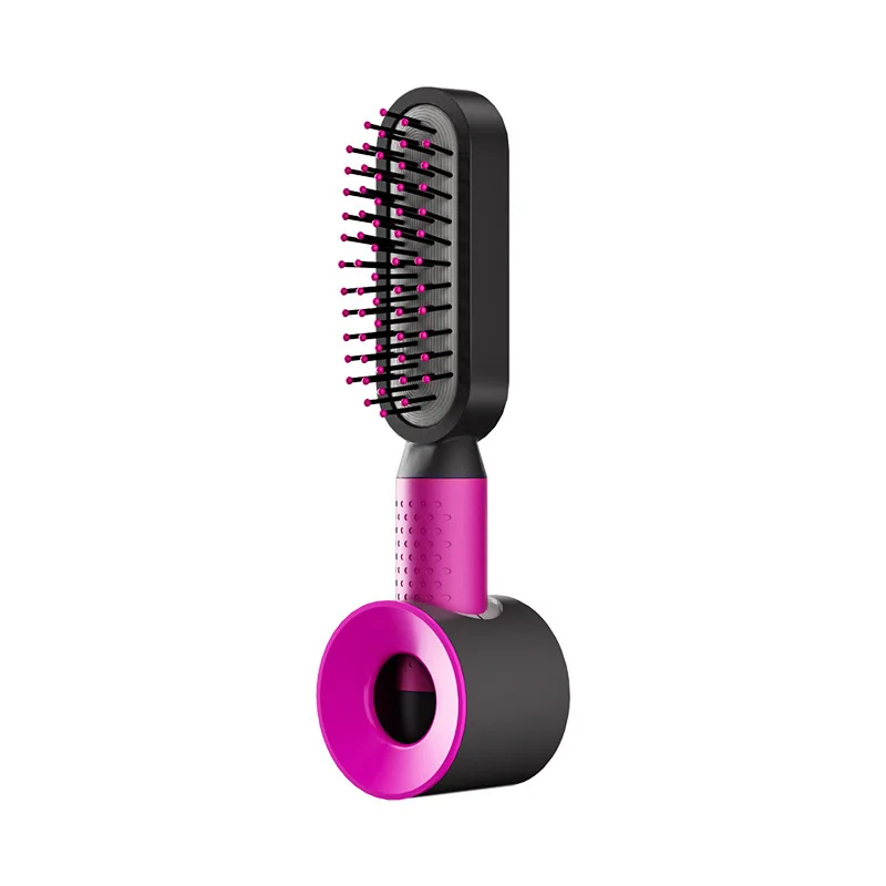 Comb Women's Airbag Comb Special Long Hair Air Cushion Comb Household Anti-static Fluffy Portable Scalp Press Massage Comb - Rose Red With Base