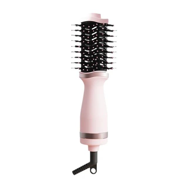 Multifunctional Hair Dryer Dual use Hair Comb Hair Curling Comb Pink - Shop at LoveMi