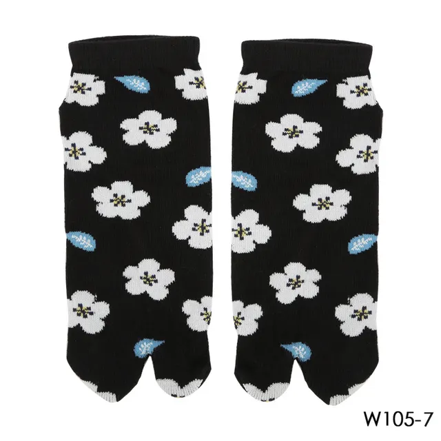 Two finger Socks Cotton Comfortable Ladies W015 7 - Shop at LoveMi