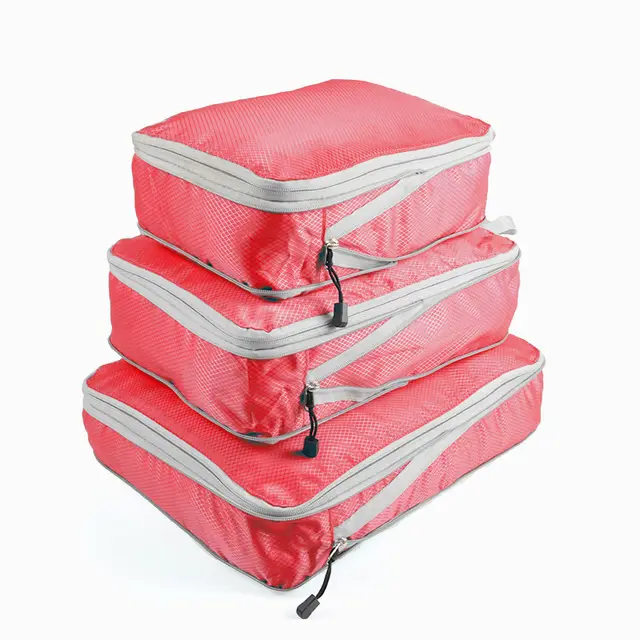 Nylon Compression Storage Bag Waterproof Portable Travel Red - Shop at LoveMi