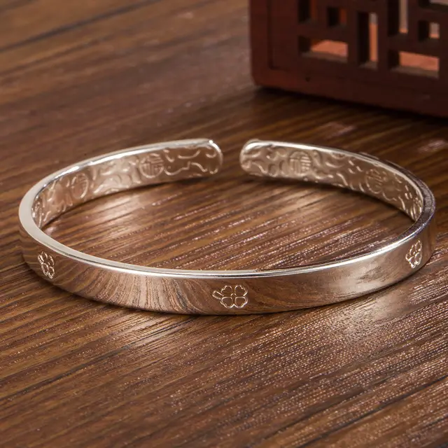 Elegant Sweet Bracelet Good Luck Comes Silver White - Shop at LoveMi
