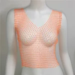 Orange V Neck