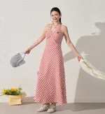 Pink Grid Dress