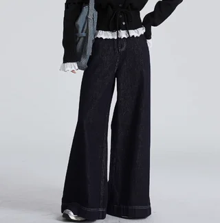 Women's Retro Fake Two-piece Plaid Stitching Top - Pants