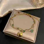 Gravel Shell Pendant Anklet
