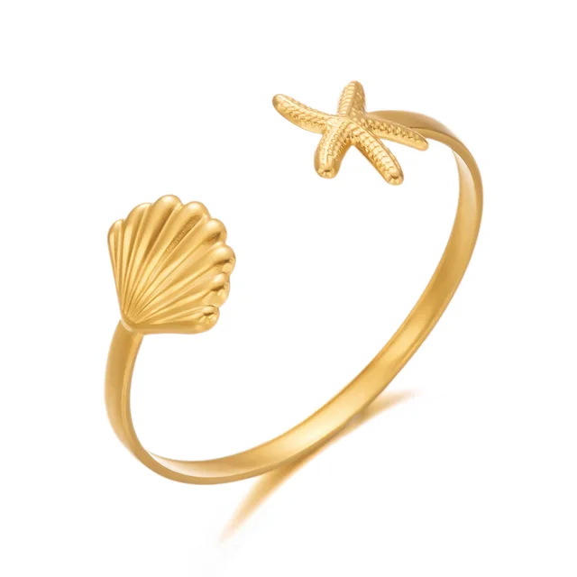 European And American Heart Trendy Magazine Style Women's Stainless Steel Open Color Hollow Star Moon Dripping Bracelet Br25Y01604 - Shop at LoveMi