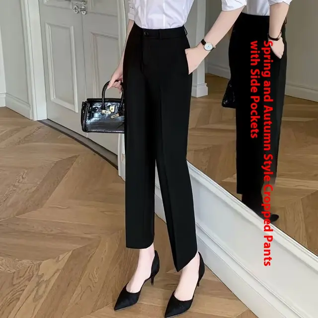 Female Office Worker Straight Workplace Suit Pant J - Shop at LoveMi