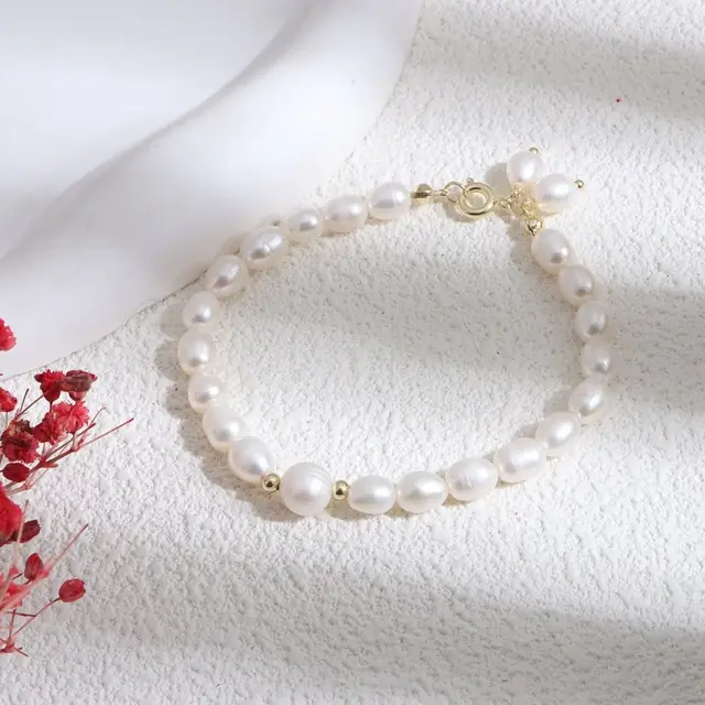 Natural Freshwater Real Non fading Pearl Bracelet Style 8 - Shop at LoveMi