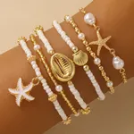 6Pcs Gold Color