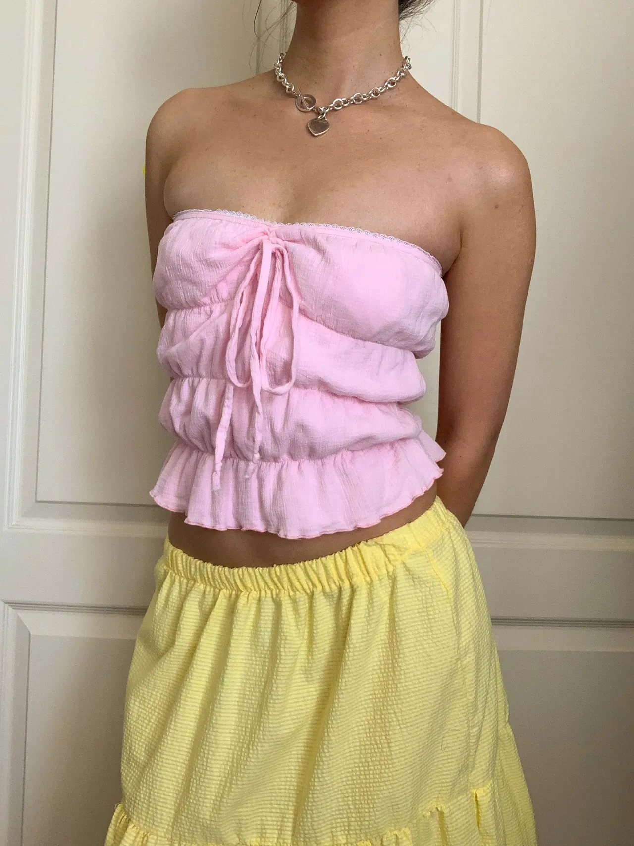 Street Fashion Tube Top - Pink