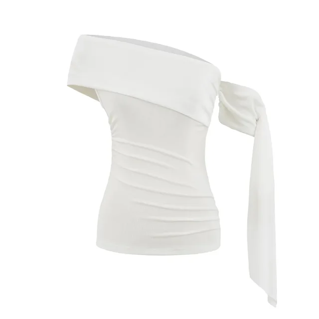 Short Slim Fit Slimming Waist Inner Wear American Midriff baring Top White - Shop at LoveMi
