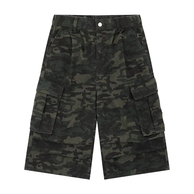 Women's Camouflage Wide leg Jeans Green - Shop at LoveMi