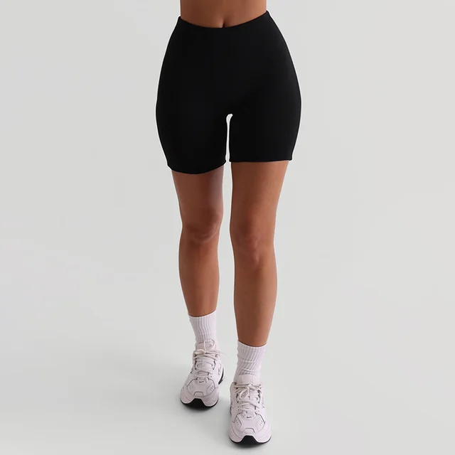 Fashion Tight High Waist Casual Shorts Women Black - Shop at LoveMi