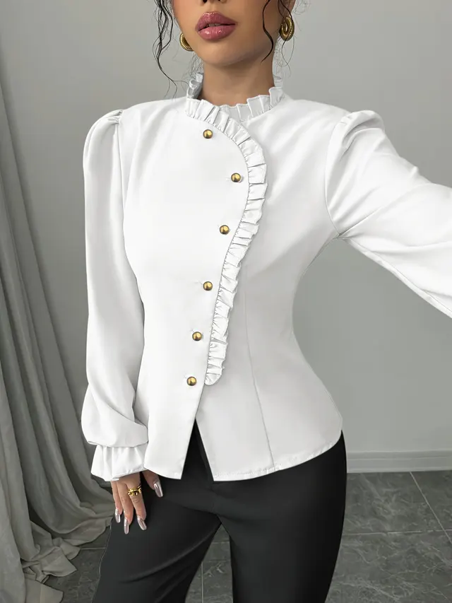 Design Sense Women's Fashion Shirt White - Shop at LoveMi
