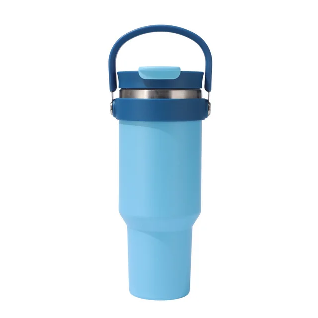 Large Capacity Double Drinking Cup Car Cup Good looking Azure Blue - Shop at LoveMi