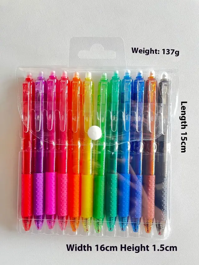 Color Erasable Gel Pen Press Pen Painting Supplies Stationery Boxed Pet - Shop at LoveMi