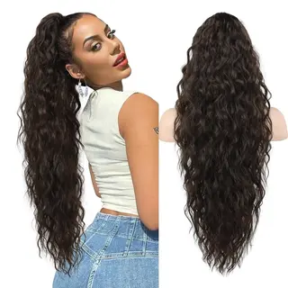Grip Ponytail Fluffy Long Curly Hair Horse Tail Wig - 630Inch