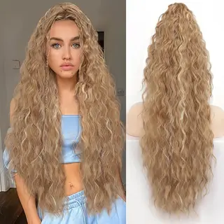Grip Ponytail Fluffy Long Curly Hair Horse Tail Wig - H4291530Inch