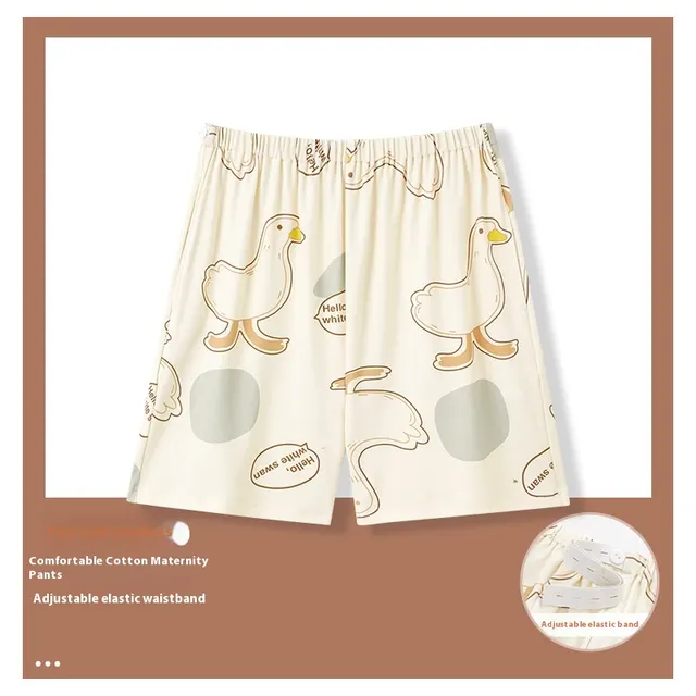 Summer New Pregnant Women Adjustable Cartoon Pajama Pants Thin Hd5315Color - Shop at LoveMi