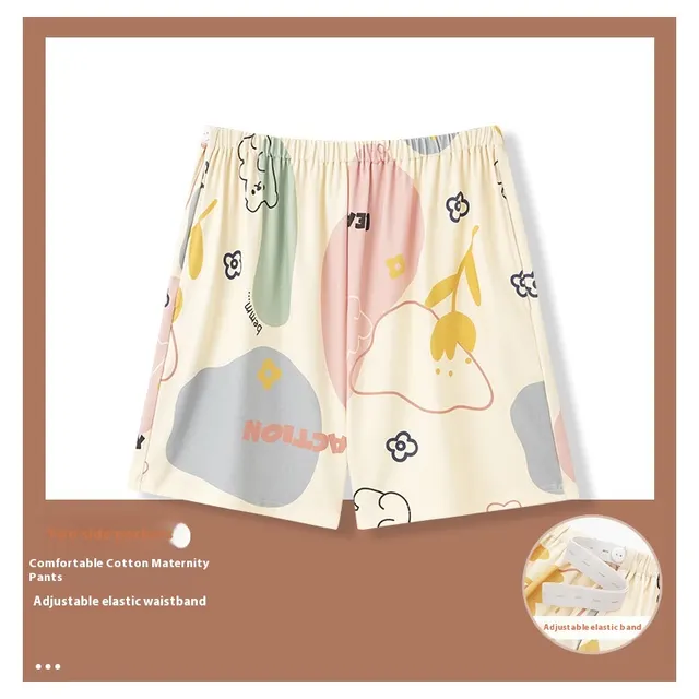 Summer New Pregnant Women Adjustable Cartoon Pajama Pants Thin Hd5316Color - Shop at LoveMi